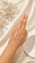 Pearl Hand Chain Bracelet (Customizable)